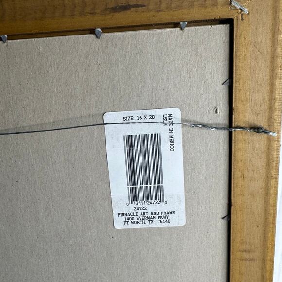 Vintage Oil Painting On Canvas Framed 16 x 20 Village Original Artist Letarte - Picture 6 of 9